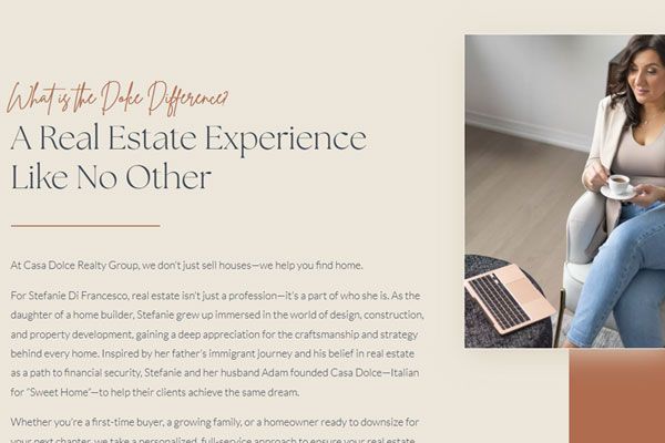 Casa Dolce Realty Group Website